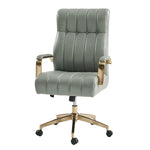 Conan Leather Ergonomic Executive Office Chair - Sage