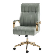 Conan Leather Ergonomic Executive Office Chair - Sage
