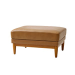 Erauso Genuine Leather ottoman - Camel