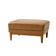 Erauso Genuine Leather ottoman - Camel