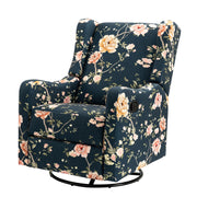 George Manual Swivel Glider Recliner - Navy