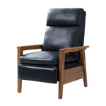 Gladys Genuine Leather Recliner - Navy