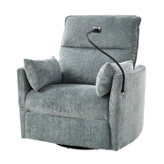 Archibald Power Rocking Swivel Nursery Recliner - Grey