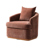 Eldora Swivel Armchair - Rust