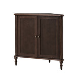 Derk  32'' H  2-Door Corner Cabinet - Walnut