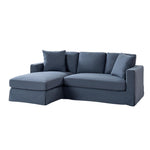 Jacindo Slipcovered Sectional - Navy