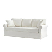Enrico Slipcovered Sofa - Ivory / 82
