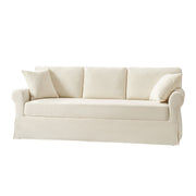 Enrico Slipcovered Sofa - Linen / 82