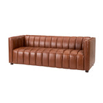 Ulysses Genuine Leather Sofa - Brown