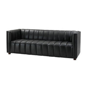 Ulysses Genuine Leather Sofa - Black
