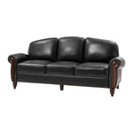 Dietmar Genuine Leather Sofa - Black