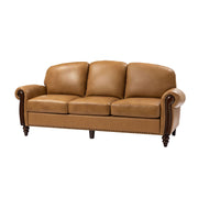 Dietmar Genuine Leather Sofa - Camel