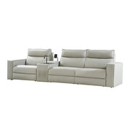 Kenny Electronic Modular Leather Sofa - Beige / 143