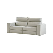 Kenny Electronic Modular Leather Sofa - Beige / 90