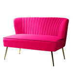 Amora Loveseat - Fuchsia