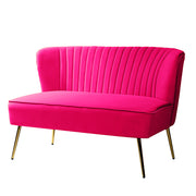 Amora Loveseat - Fuchsia