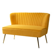 Amora Loveseat - Mustard