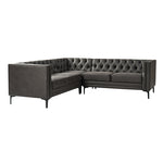 Moira Tufted Upholstered Corner Sectional - Abcde