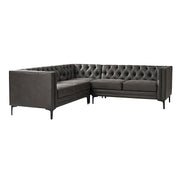 Moira Tufted Upholstered Corner Sectional - Abcde
