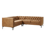Moira Tufted Upholstered Corner Sectional - Camel