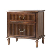 Ove 2-Drawer Nightstand - Walnut