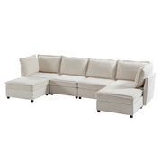 Rebeca Sectional Sofa - Beige / Z6SFXW0424-BGE-03