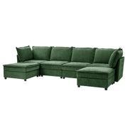 Rebeca Sectional Sofa - Green / Z6SFXW0424-GRN-03