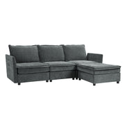Rebeca Sectional Sofa - Grey / Z6SFXW0424-GRY-02