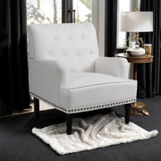 Charlotte Wide Modern Vegan Leather Armchair