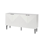 Burkart 4 Door Sideboard - White