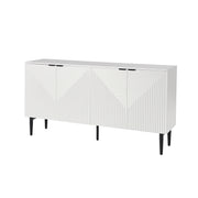 Burkart 4 Door Sideboard - White