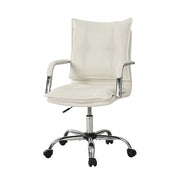 Leather Task Chair - White