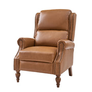 Rosalie Vegan Leather Manual Recliner - Camel