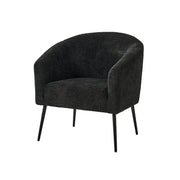 George Modern Boucle Armchair - Black