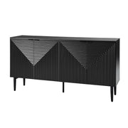 Burkart 4 Door Sideboard - Black