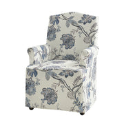 Kanrad Slipcover Dining Chair with Casters - JEA