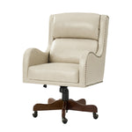 Viv Leather Executive Task Chair - Beige