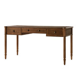 Derk 60''W Desk With 3 Drawers - Walnut