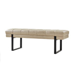 Laurg Upholstered Bench - Beige