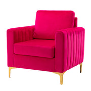 Ganymedes Club Chair - Fuchsia
