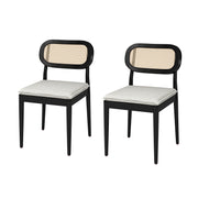 Konstantin Ratten Dining Chair Set of 2 - Black