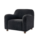 Bernie Boucle Upholstered Armchair - Black