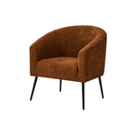 George Modern Boucle Armchair - Rust