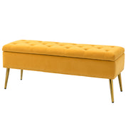 Achilles Storage Bench - Mustard