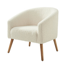 Nell Boucle Armchair - Ivory
