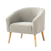 Nell Boucle Armchair - Grey