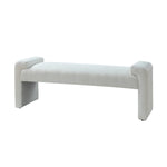 Severin Upholstered Bench - Ivory